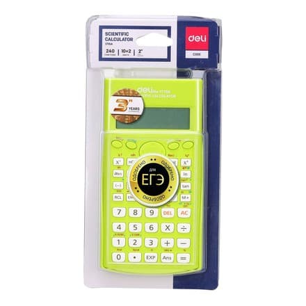 Deli E1710A ilmiy kalkulyator (green)